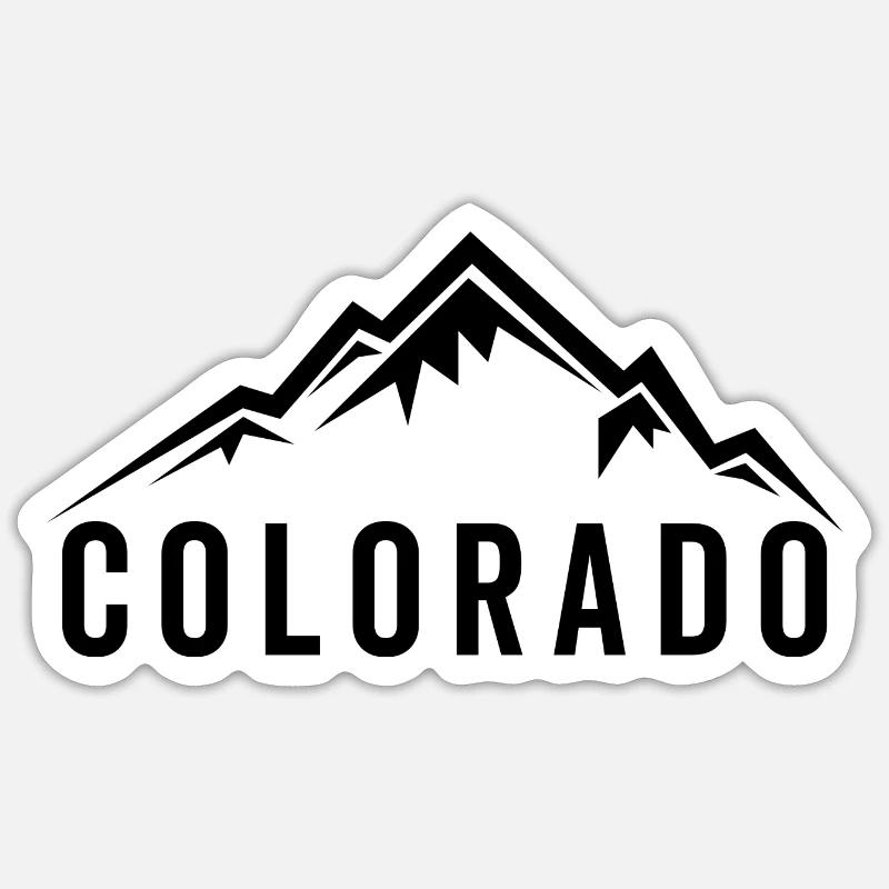 Colorado - Sticker taille S (10 x 10 cm) - blanc mat
