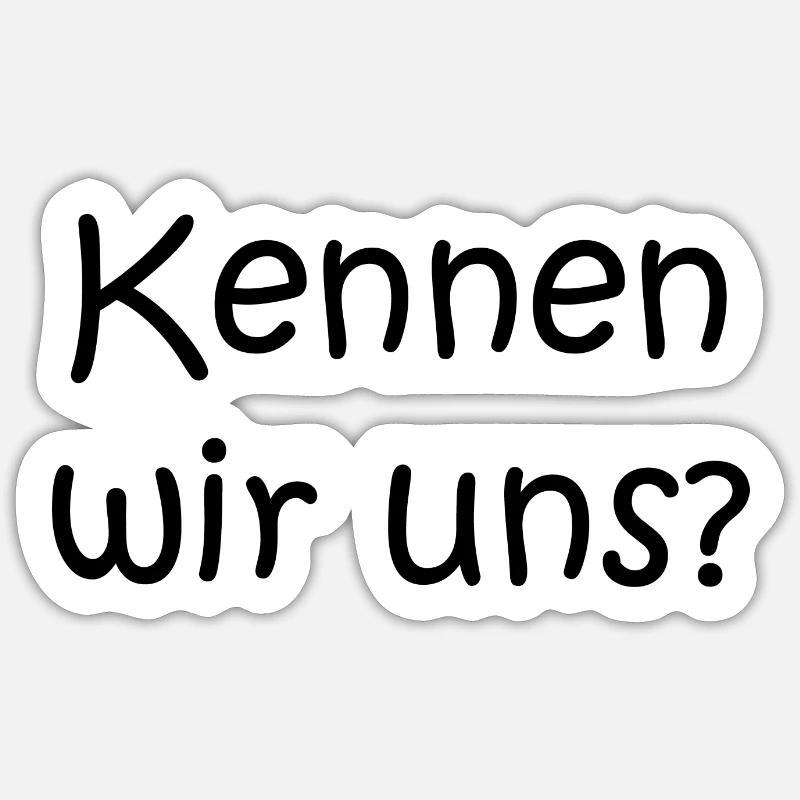 Anmache - Sticker Größe S (10 x 10 cm) - Mattweiß