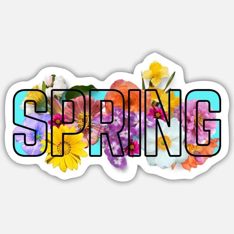 Blue Spring Sticker size S (10 x 10 cm)