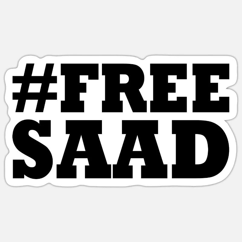 Free saad Sticker size S (10 x 10 cm)