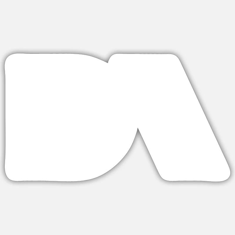 DNA White - Sticker size S (10 x 10 cm) - white matte