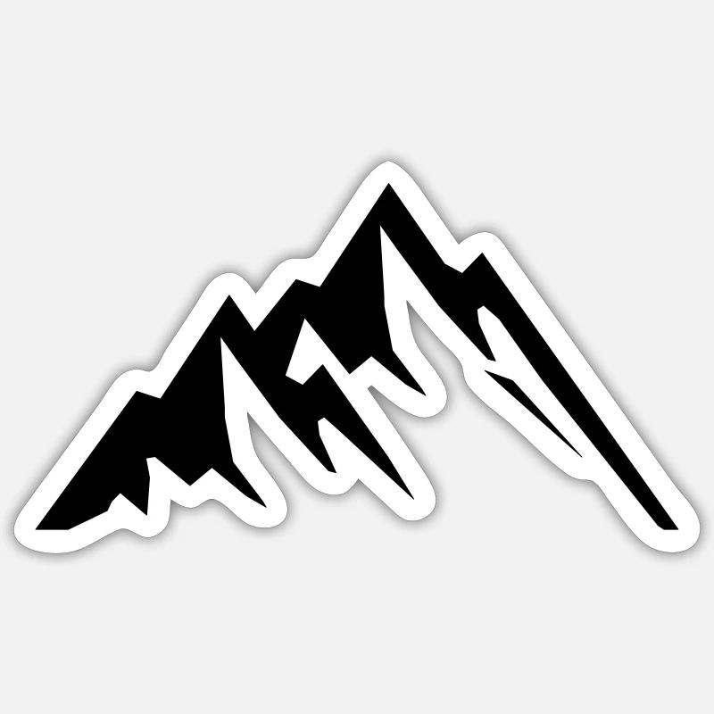 Mountains Sticker size S (10 x 10 cm)
