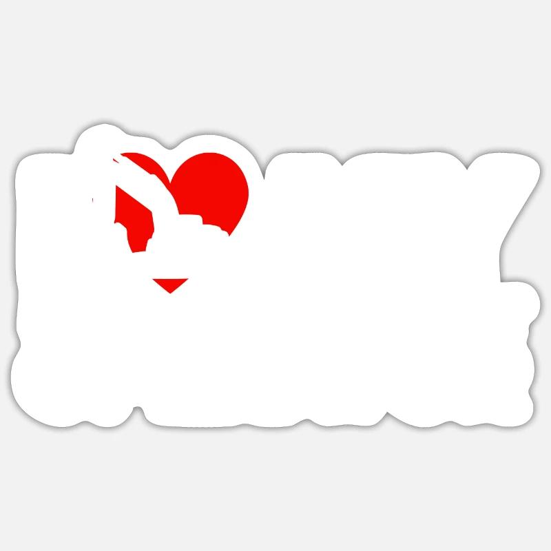 Construction machinery operator Excavator driver Excavator driver Construction workers Sticker size S (10 x 10 cm)