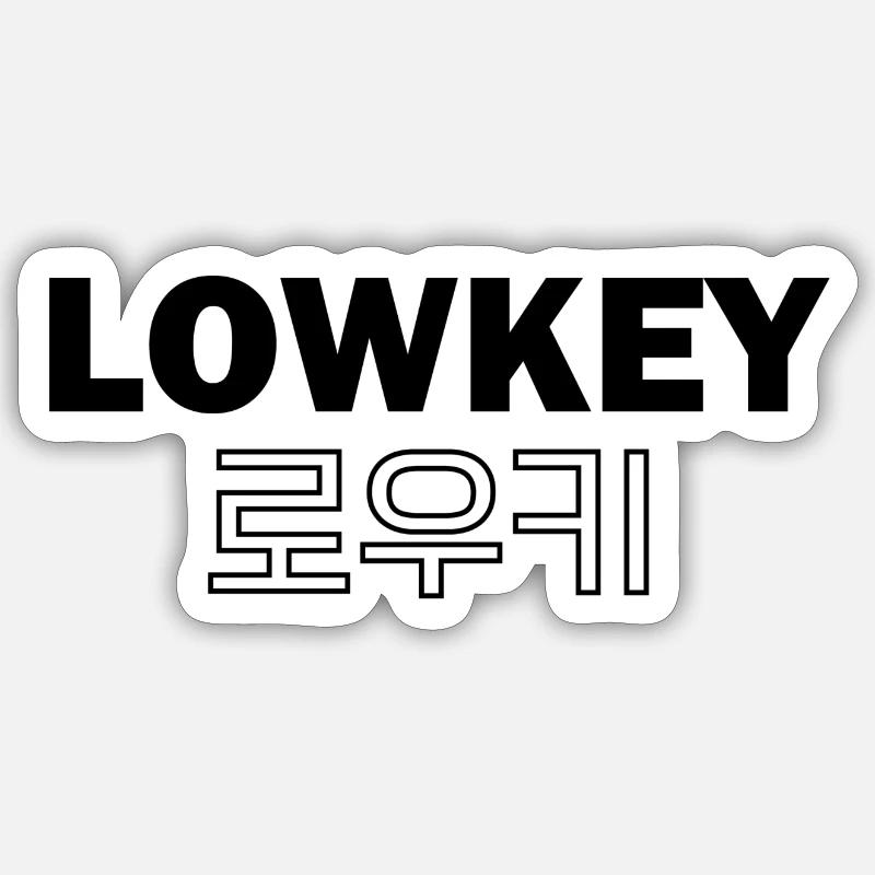 LOWKEY Corée Sticker taille S (10 x 10 cm)