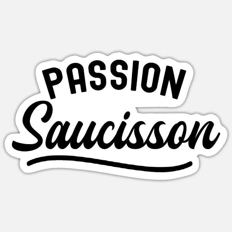 passion saucisson Sticker taille S (10 x 10 cm)