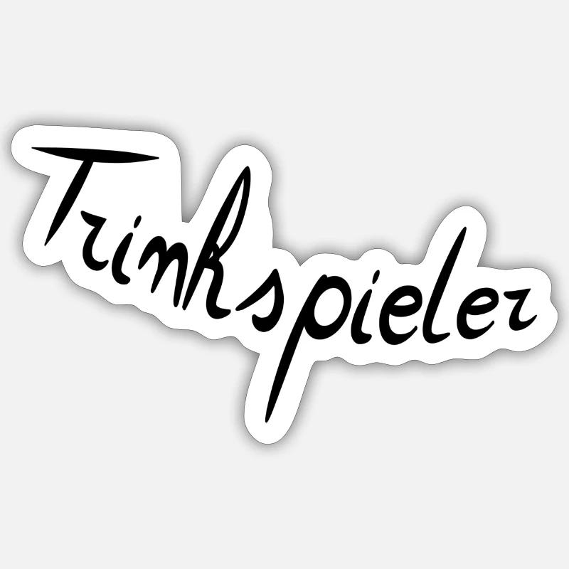 Trinkspieler Sticker Größe S (10 x 10 cm)
