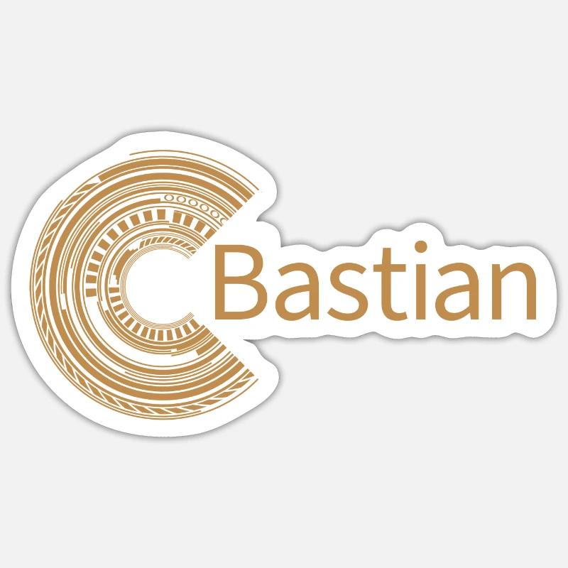 For Bastian - Sticker size S (10 x 10 cm) - white matte