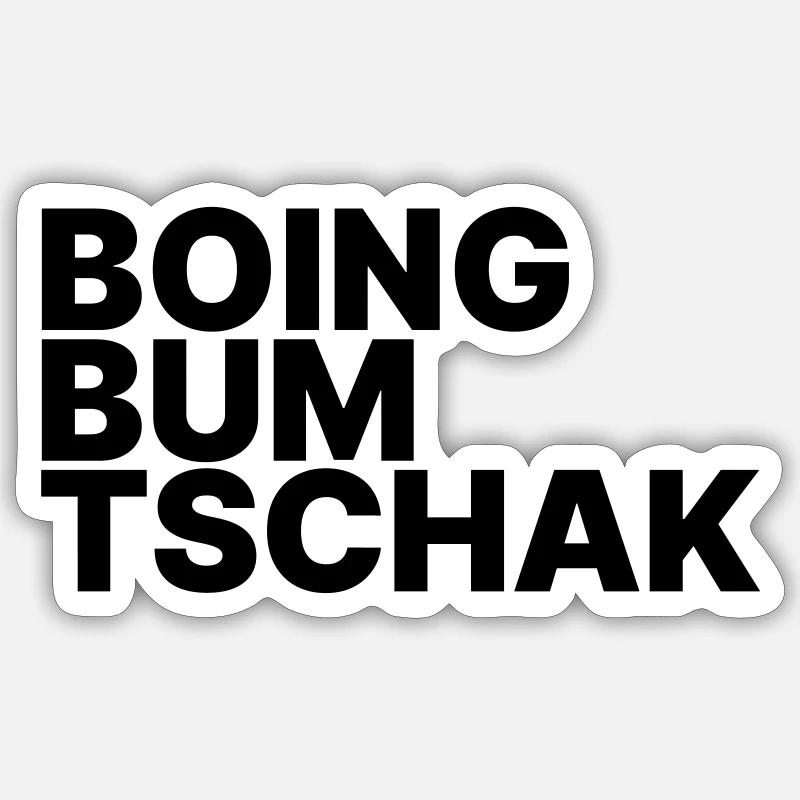 Boing Bum Tschak Sticker Größe S (10 x 10 cm)