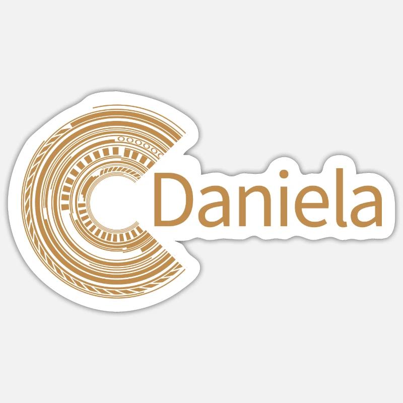 Für Daniela Sticker Größe S (10 x 10 cm)