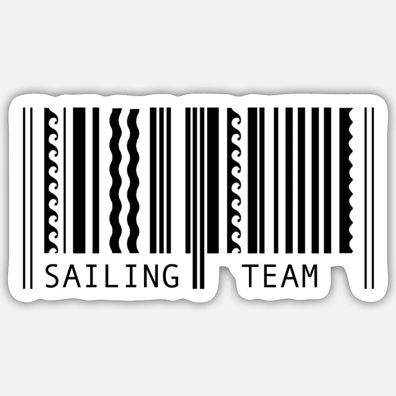 Nautischer Barcode Sticker Größe S (10 x 10 cm)