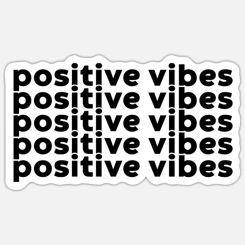 Ondes positives Sticker taille S (10 x 10 cm)