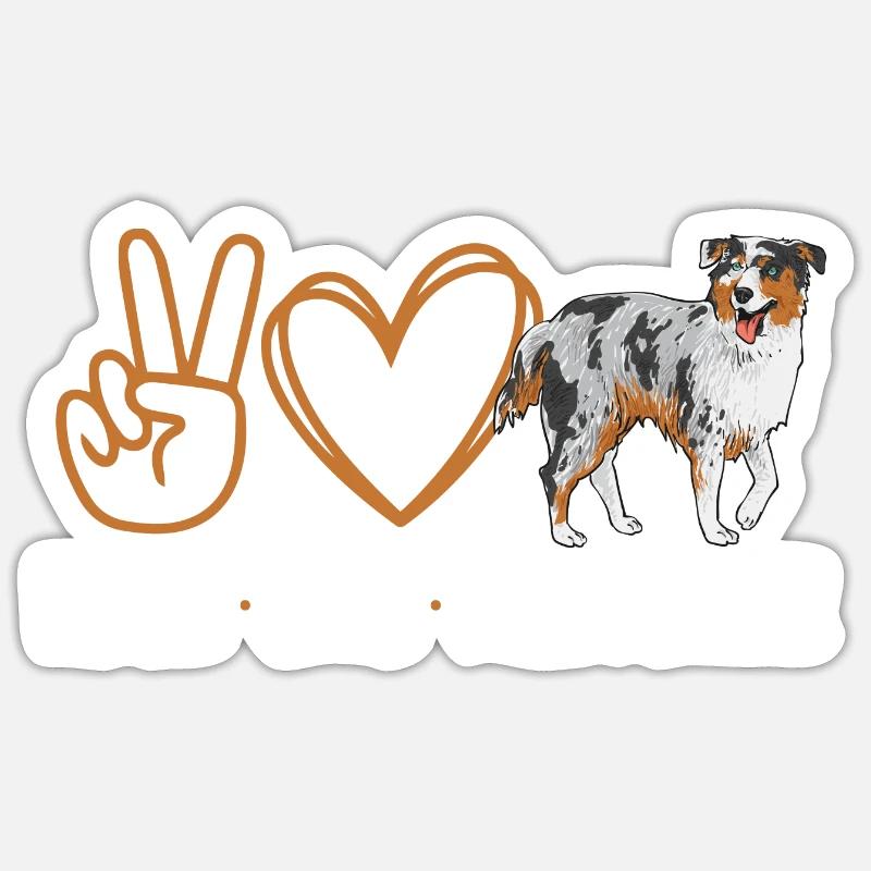 Miniature Australian Shepherd - Sticker size S (10 x 10 cm) - white matte
