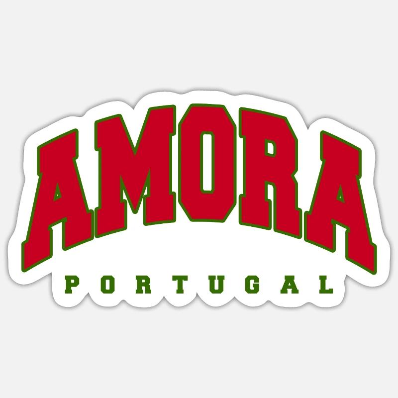 Amora - Sticker taille S (10 x 10 cm) - blanc mat