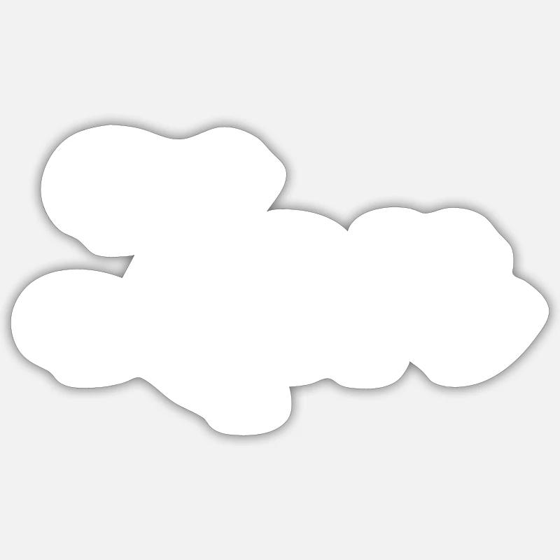 Zen - Sticker taille S (10 x 10 cm) - blanc mat