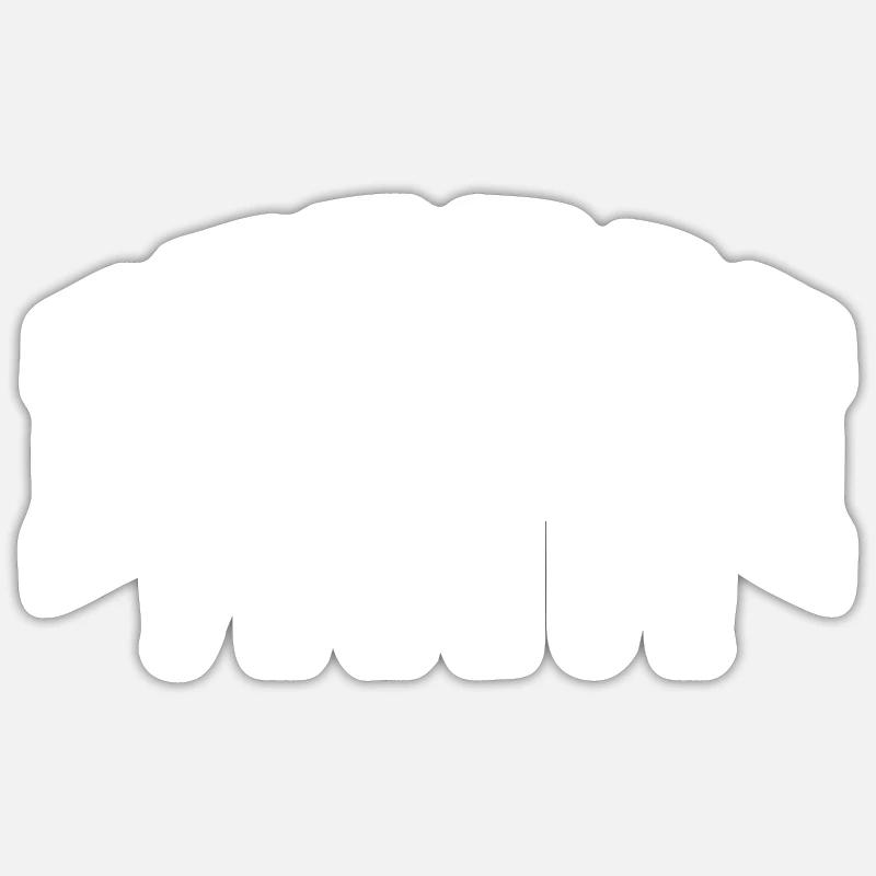 Lyon - Sticker Größe S (10 x 10 cm) - Mattweiß