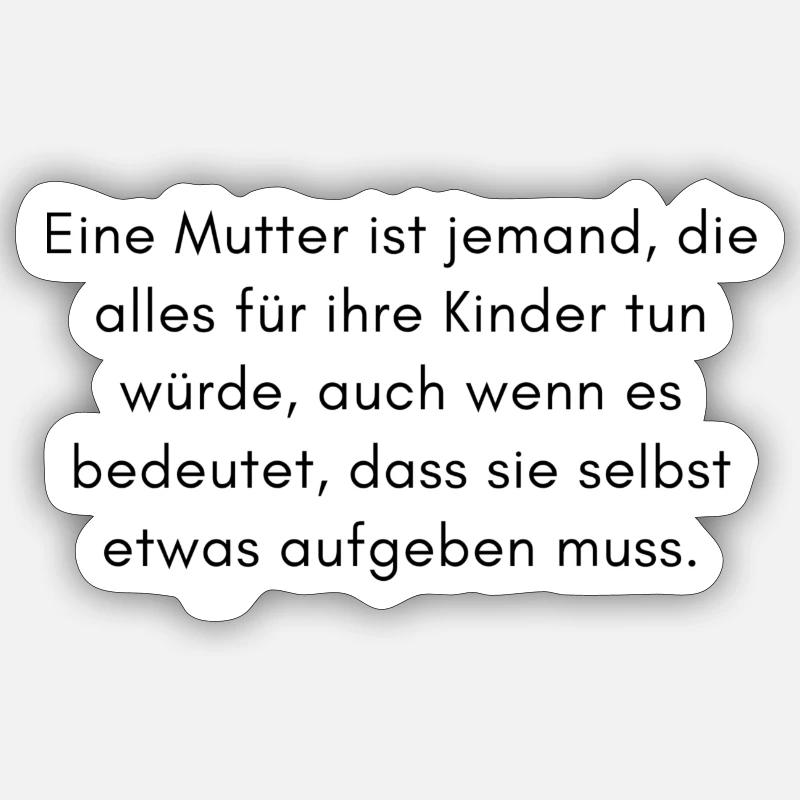 Mama Mutterliebe Sticker Größe S (10 x 10 cm)