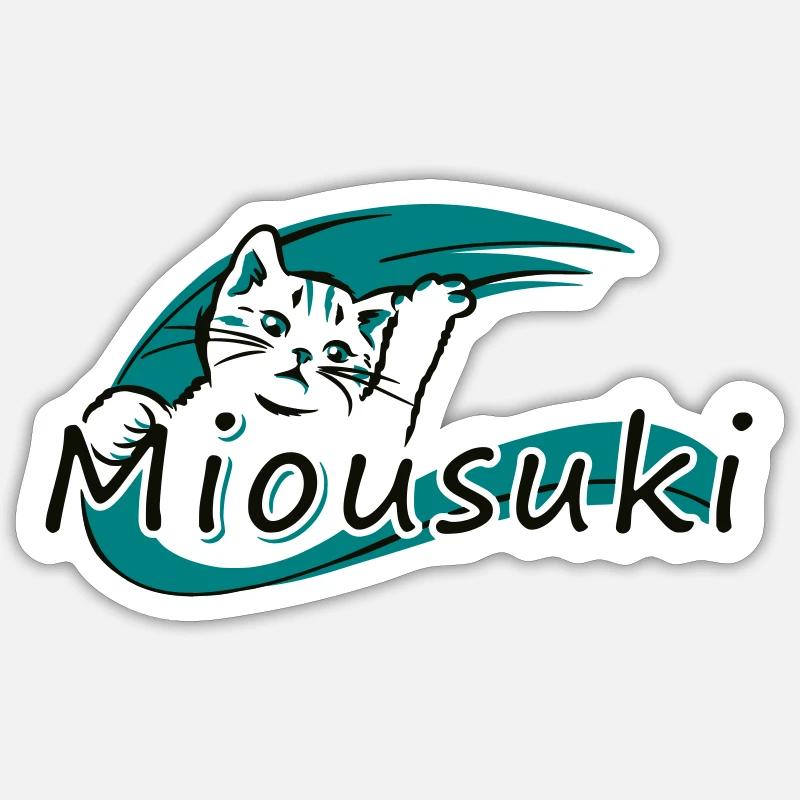 Miousuki couleur Sticker taille S (10 x 10 cm)