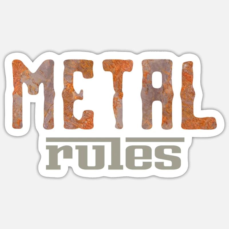 Metal Rules Sticker size S (10 x 10 cm)