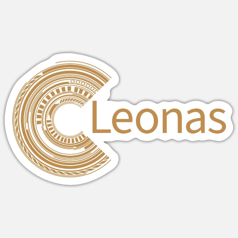 Pour Leonas - Sticker taille S (10 x 10 cm) - blanc mat