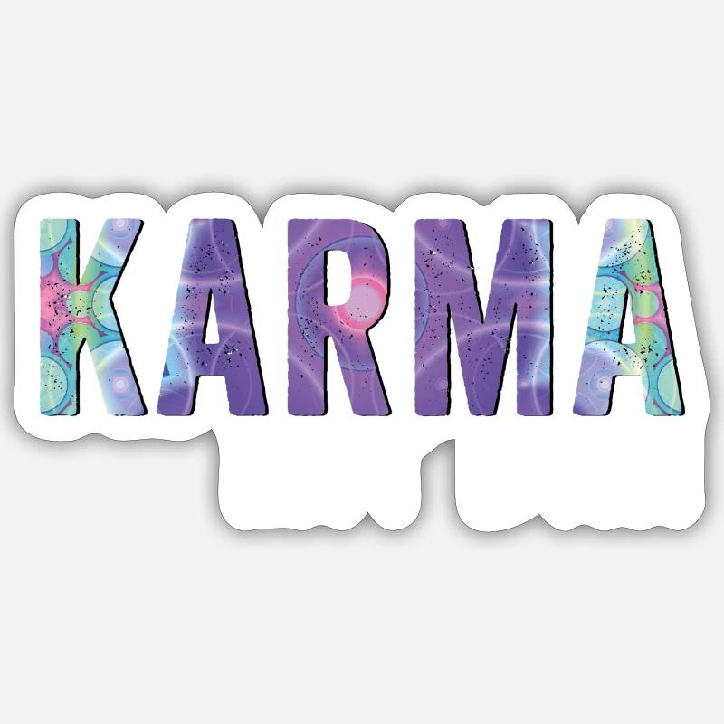 Karma mit dir Sticker Größe S (10 x 10 cm)