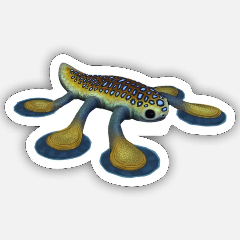 Schwebfisch - Sticker Größe S (10 x 10 cm) - Mattweiß