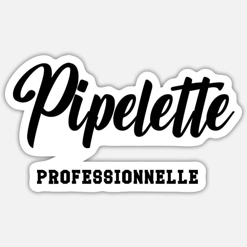 Pipelette professionnelle Sticker taille S (10 x 10 cm)