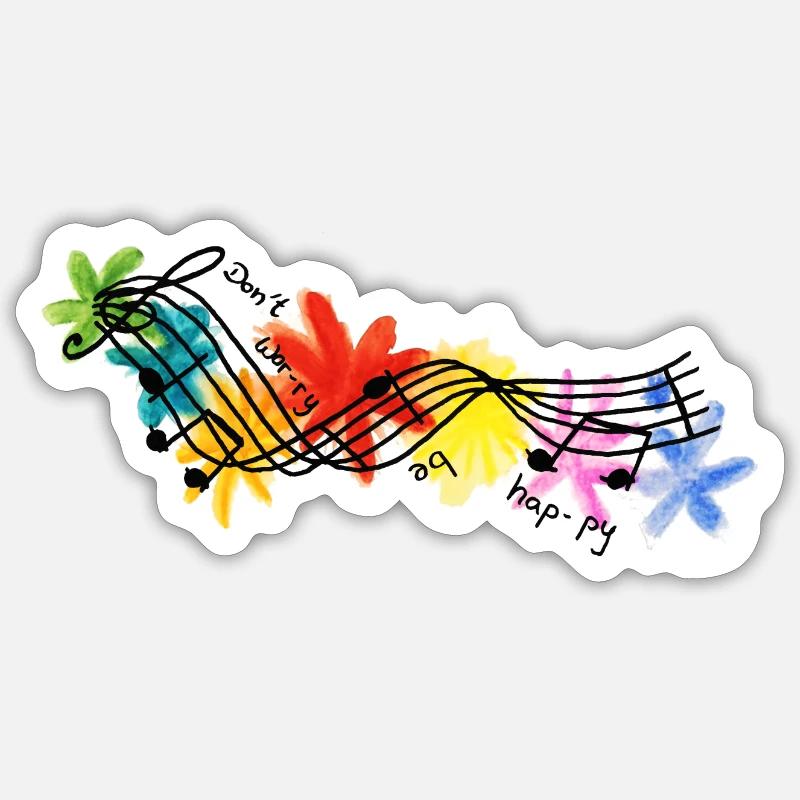 Nimms leicht - Sticker Größe S (10 x 10 cm) - Mattweiß