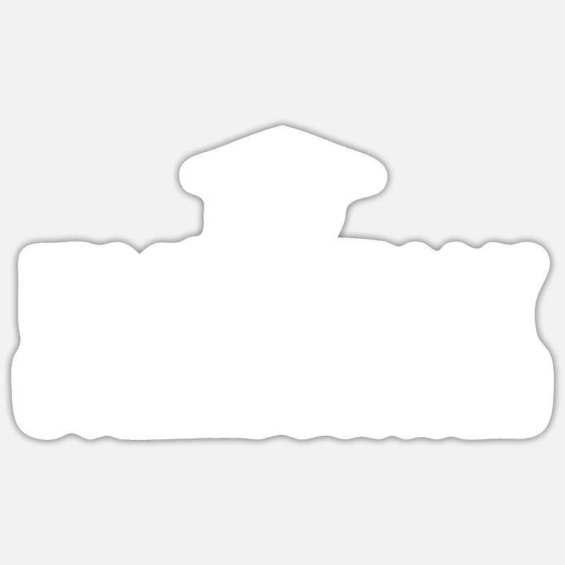 Je suis officiellement suréduqué - Sticker taille S (10 x 10 cm) - blanc mat