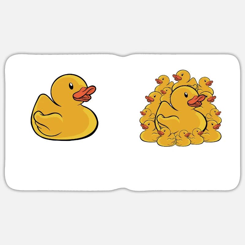 Funny How It Started How It's Going Rubber Duck Du Sticker Größe S (10 x 10 cm)