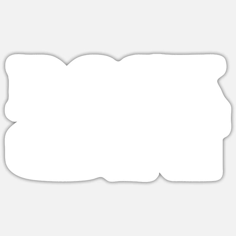 ROCK ON - Sticker Größe S (10 x 10 cm) - Mattweiß