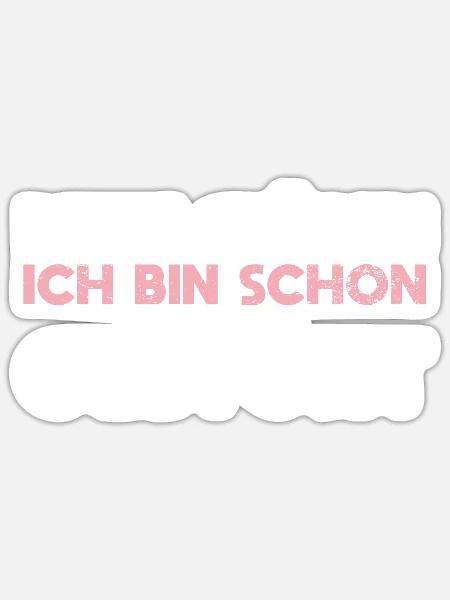 Bitte Stören, Ich Bin Schon Gestört - Sticker Größe S (10 x 10 cm) - Mattweiß