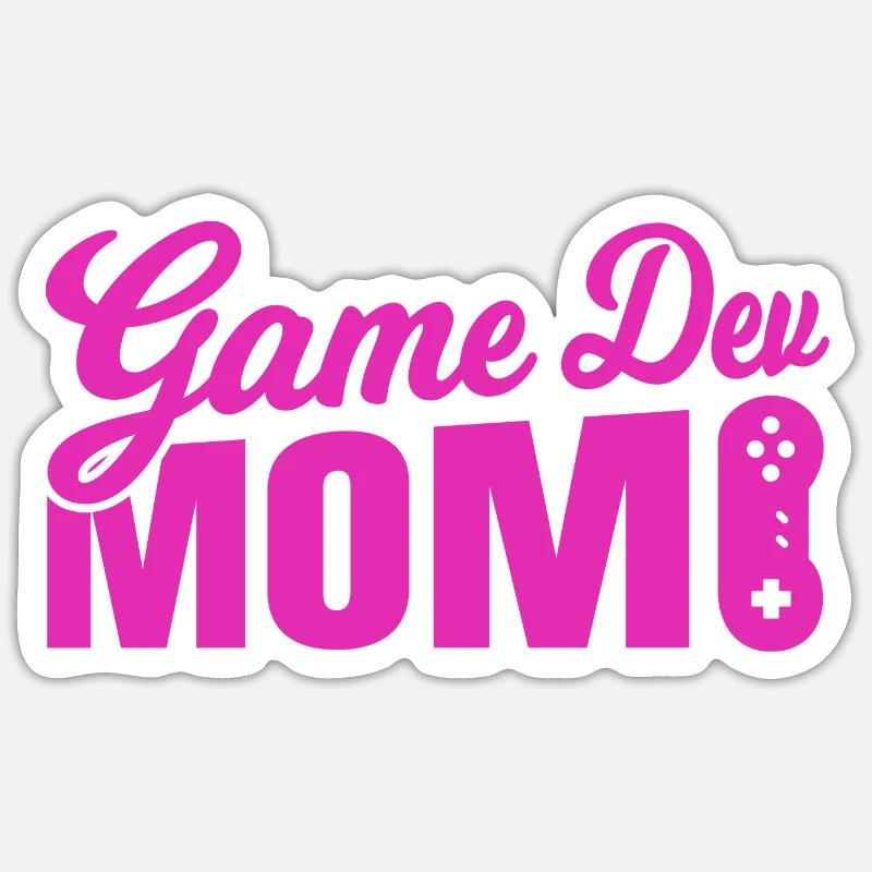 Game Developer Mother Sticker size S (10 x 10 cm)