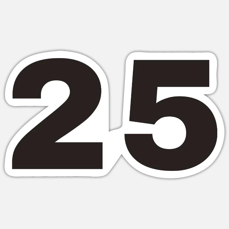 25 - Sticker size S (10 x 10 cm) - white matte