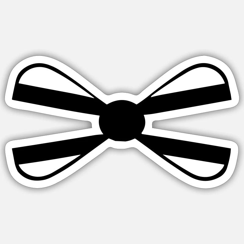 Tie - Sticker size S (10 x 10 cm) - white matte