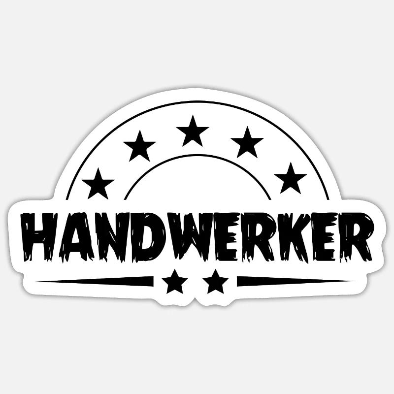 Handwerker Beruf Sticker Größe S (10 x 10 cm)