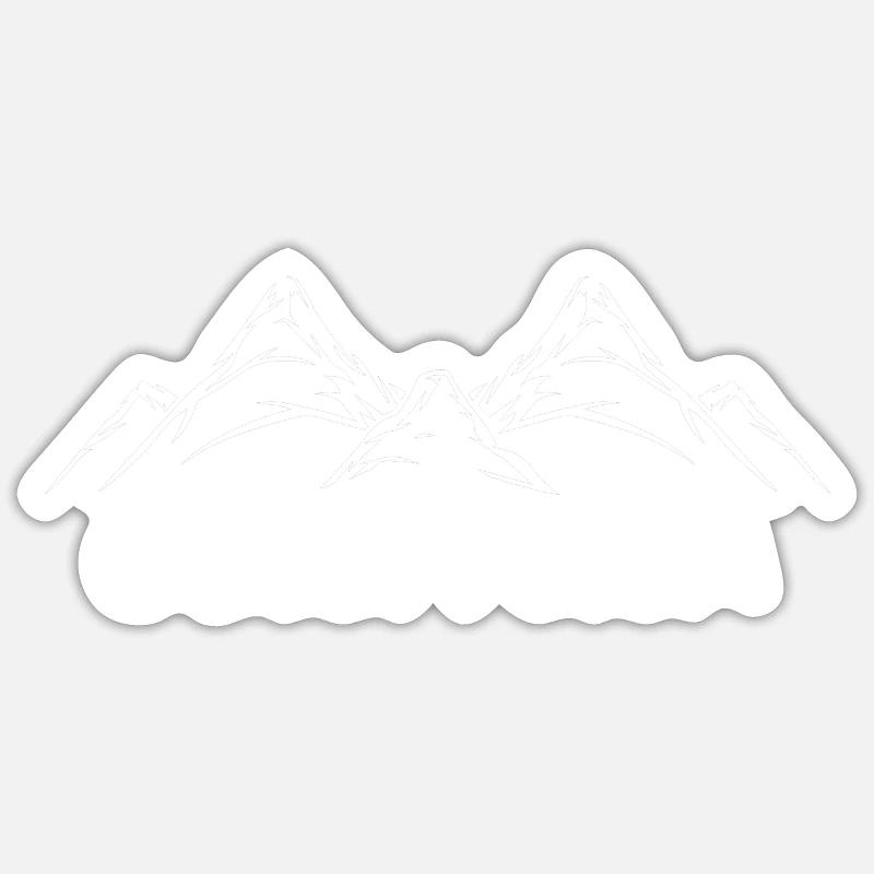 Mountain Graph Austria Sticker size S (10 x 10 cm)