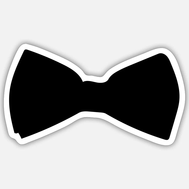Schleife - Sticker Größe S (10 x 10 cm) - Mattweiß