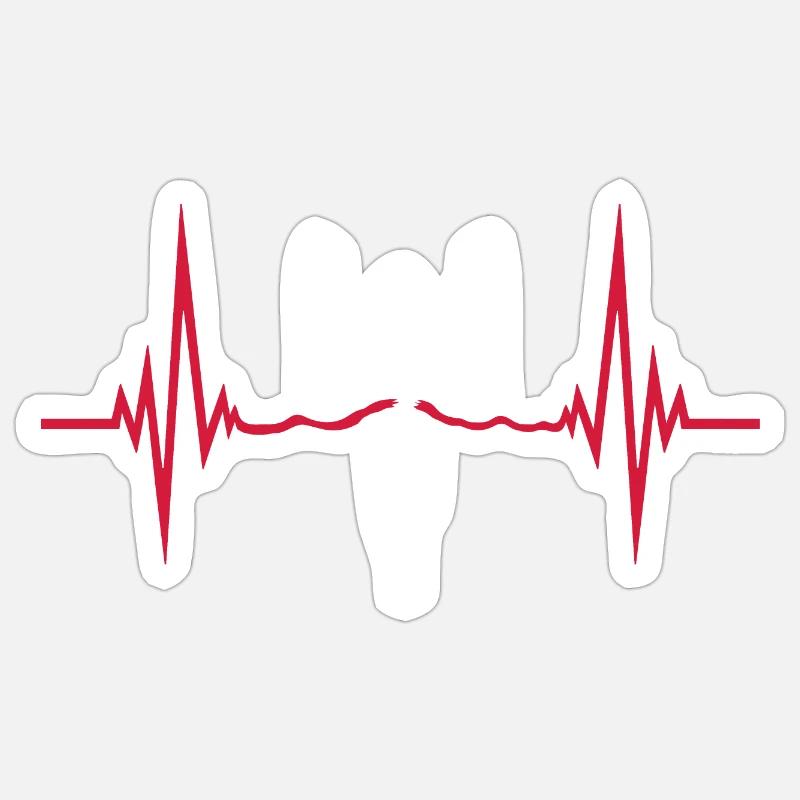 First Runner Red Finish Line Pulse Winner Run Sticker taille S (10 x 10 cm)