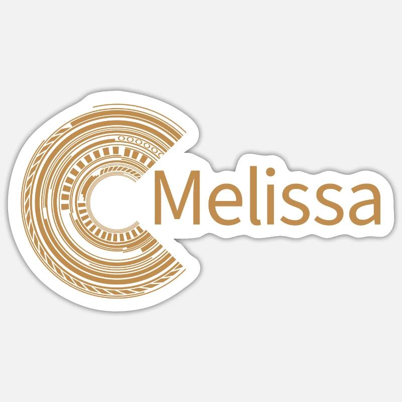 For Melissa - Sticker size S (10 x 10 cm) - white matte