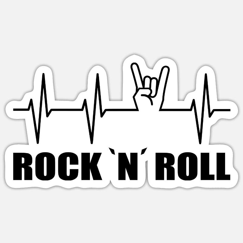 Rock Sticker Größe S (10 x 10 cm)