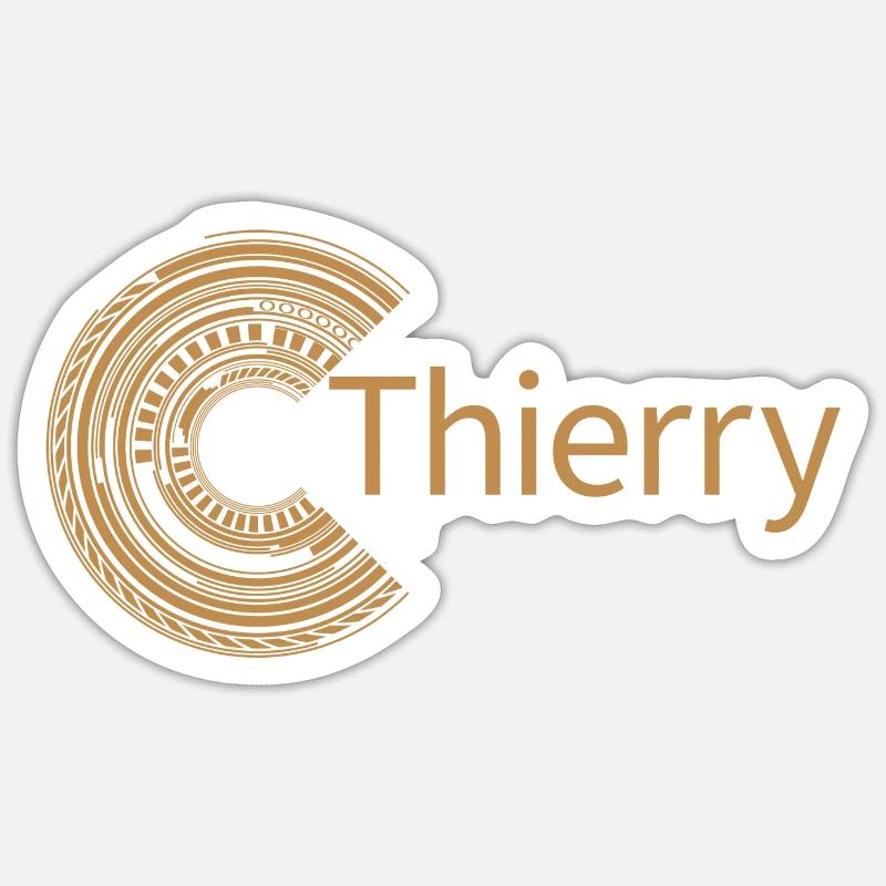 Pour Thierry - Sticker taille S (10 x 10 cm) - blanc mat