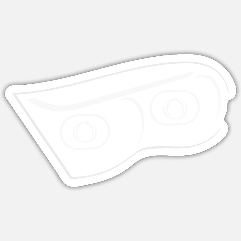 Headlight E Class left Sticker size S (10 x 10 cm)