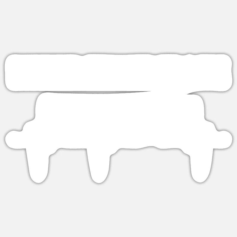 Hund - Sticker Größe S (10 x 10 cm) - Mattweiß