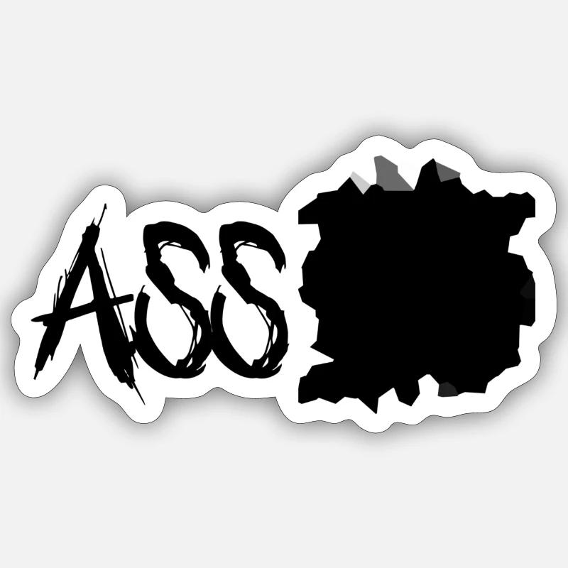 Asso - Sticker taille S (10 x 10 cm) - blanc mat
