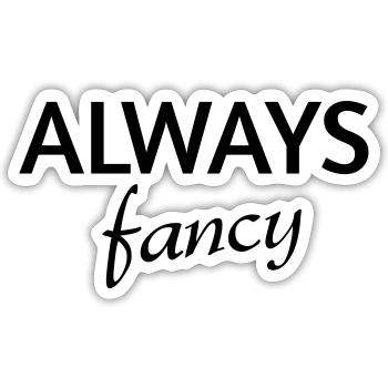 Toujours fantaisiste - Sticker taille S (10 x 10 cm) - blanc mat - Devant