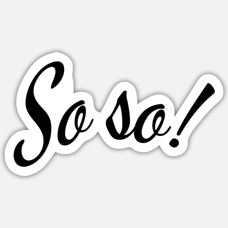 Comme ci comme ça Sticker taille S (10 x 10 cm)