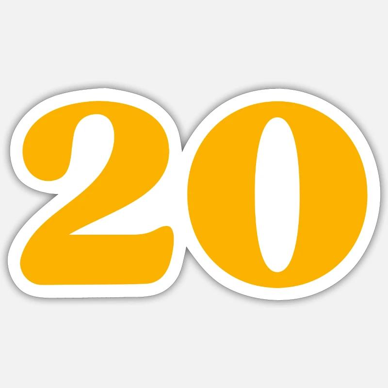20 - Sticker size S (10 x 10 cm) - white matte