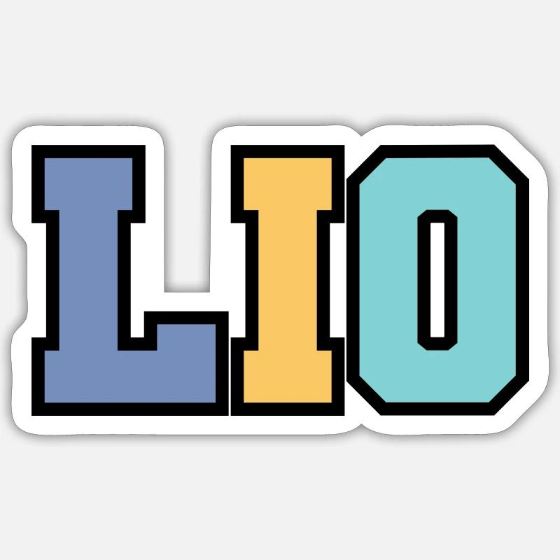 Name - Lio - Sticker Größe S (10 x 10 cm) - Mattweiß