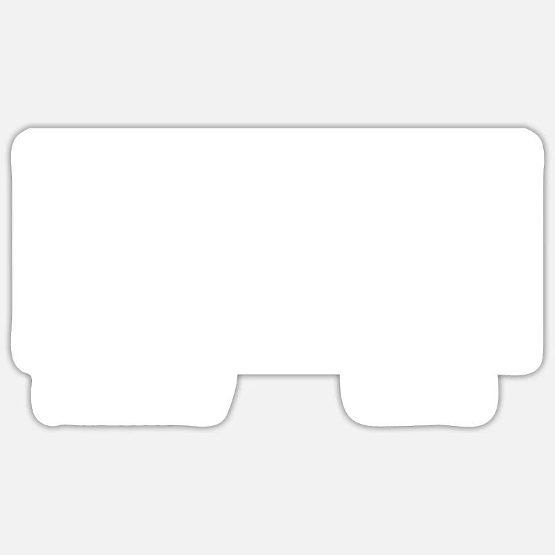 Eulen - Sticker Größe S (10 x 10 cm) - Mattweiß