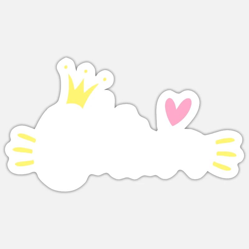 Celina Name Krone - Sticker Größe S (10 x 10 cm) - Mattweiß